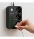 Разклонител с USB портове - 2 метра кабел