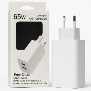 Бързо зарядно с USB и Type-C порт| jumbo-catalog.bg