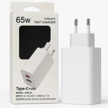 Бързо зарядно с USB и Type-C порт| jumbo-catalog.bg