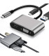 Мултифункционален USB-C към HDMI 4K и VGA адаптер 4-в-1 | jumbo-catalog.bg