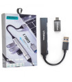 USB HUB разклонител, 7 порта и индивидуални ключове