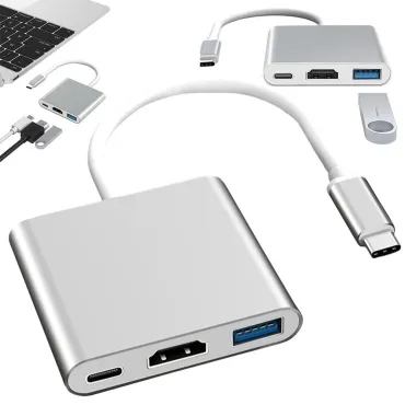 Hdmi type c преходник адаптер - 3в1 | jumbo-catalog.bg