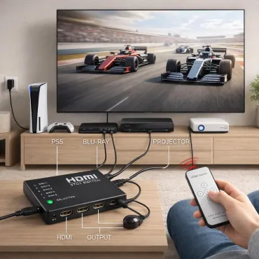 HDMI превключвател с 3 порта - Full HD 1080p Switch | jumbo-catalog.bg