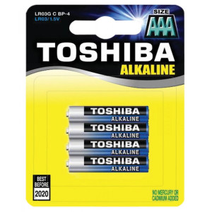 Батерии Toshiba AAA 1.5V – комплект от 4 броя за универсална употреба