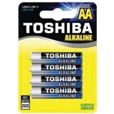 Батерии Toshiba AA 1.5V – комплект от 4 броя за електронни устройства