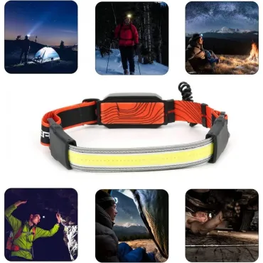 USB челник с лента за глава – зареждаща се LED лампа | jumbo-catalog.bg