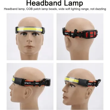 USB челник с лента за глава – зареждаща се LED лампа | jumbo-catalog.bg