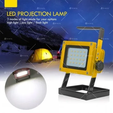 Акумулаторен LED прожектор 100W за външна употреба – jumbo-catalog.bg