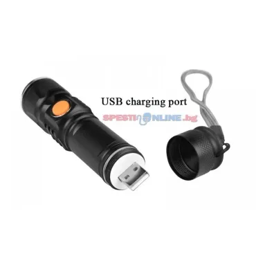 Акумулаторен мощен USB фенер от jumbo-catalog.bg
