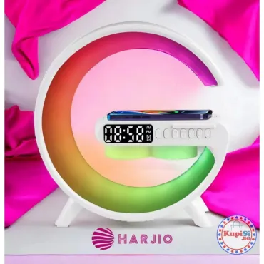 LED лампа с вграден часовник и QI зарядно устройство – jumbo-catalog.bg