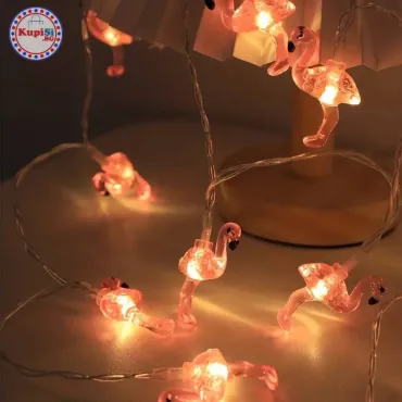 Лампи с форма на Розово Фламинго – 1.5 метра, 10 LED
