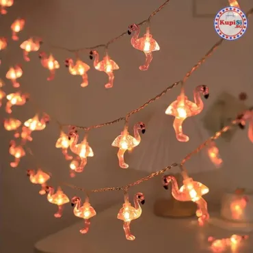 Лампи с форма на Розово Фламинго – 1.5 метра, 10 LED