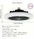 Вентилатор за таван без перки с LED и дистанционно | jumbo-catalog.bg