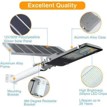 Соларно LED осветление 200W за улица и двор – jumbo-catalog.bg