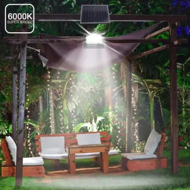 Соларна LED лампа 100W за двор и улица – jumbo-catalog.bg