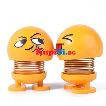 Играчка за кола - емоджи на пружина