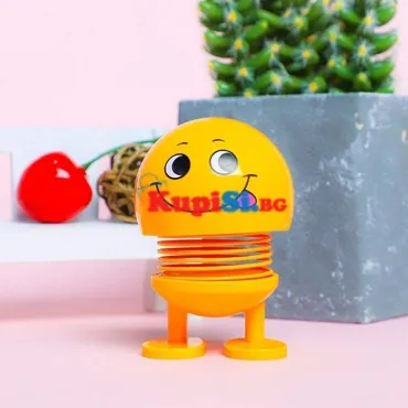 Играчка за кола - емоджи на пружина