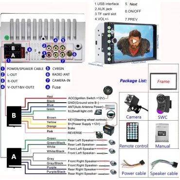 Мултимедия за кола 7010B Bluetooth