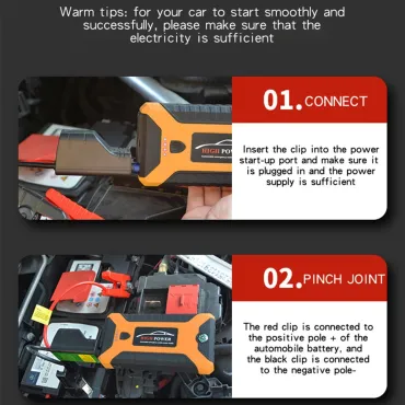 Комплект стартерно устройство за кола 99800mAh / 68800mAh с компресор