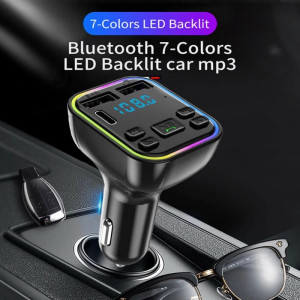 Автомобилен Bluetooth FM трансмитер 7 цвята