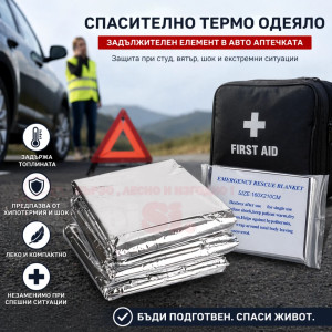 Спасително термо одеяло за аптечка
