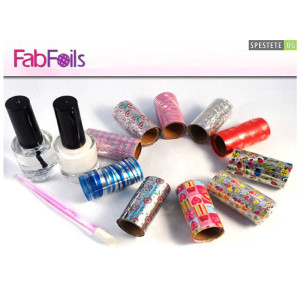 Комплект за маникюр с цветно фолио Fab Foils