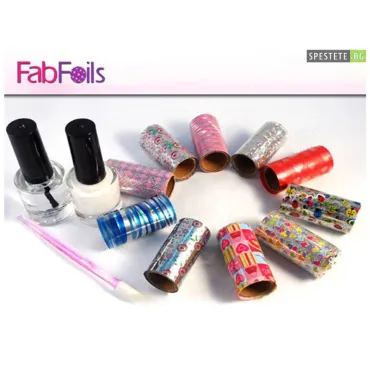 Комплект за маникюр с цветно фолио Fab Foils