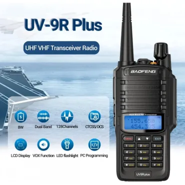 Мощна радиостанция уоки токи за лов, Baofeng UV-9R PLUS от jumbo-catalog.bg