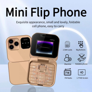 Сгъваем Телефон Mini Flip Smart Phone с 2 SIM карти
