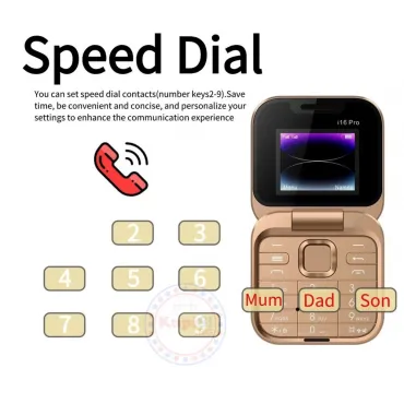 Сгъваем Телефон Mini Flip Smart Phone с 2 SIM карти