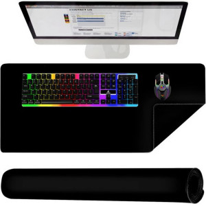 XXL Подложка за бюро и мишка - 90х45 см Черна | jumbo-catalog.bg