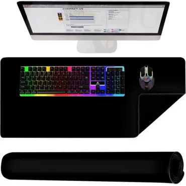 XXL Подложка за бюро и мишка - 90х45 см Черна | jumbo-catalog.bg