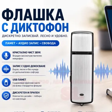 Флашка за подслушване - мини шпионско устройство | jumbo-catalog.bg