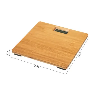 Електронен кантар за тегло 180 кг с бамбук | jumbo-catalog.bg