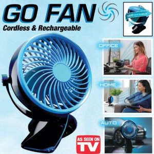 Преносим вентилатор със щипка Go Fan (8ч батерия) | jumbo-catalog.bg