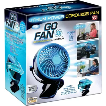 Преносим вентилатор със щипка Go Fan (8ч батерия) | jumbo-catalog.bg