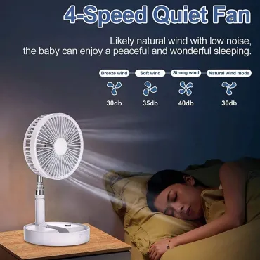 Разтегателен вентилатор Foldaway Fan (Акумулаторен) | jumbo-catalog.bg