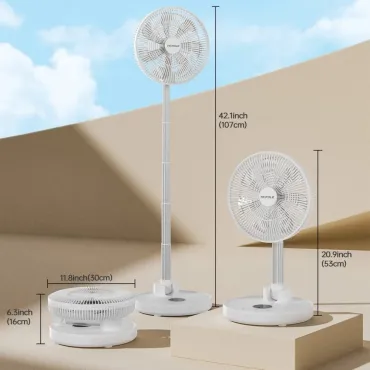 Разтегателен вентилатор Foldaway Fan (Акумулаторен) | jumbo-catalog.bg
