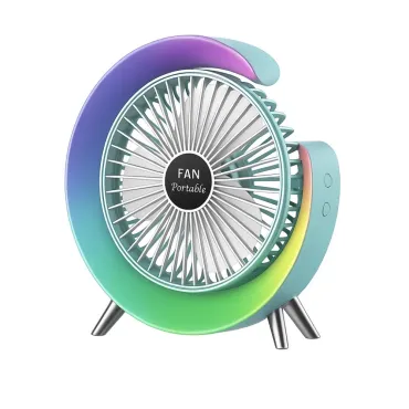 Портативен USB вентилатор с LED ринг | jumbo-catalog.bg