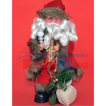 Музикален Дядо Коледа – 30 см | jumbo-catalog.bg