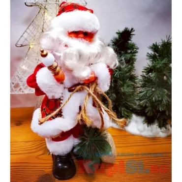 Музикален Дядо Коледа – 30 см | jumbo-catalog.bg