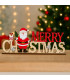 Дървена коледна табела Merry Christmas с Дядо Коледа | jumbo-catalog.bg