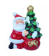 Коледна керамична фигура Дядо Коледа със светлина | jumbo-catalog.bg