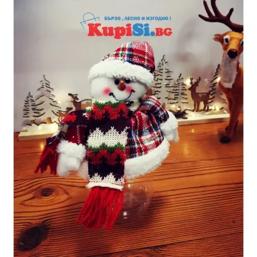 Коледна украса с буркан Снежко - jumbo-catalog.bg