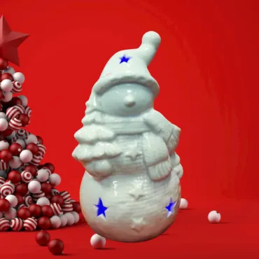 Коледна украса - Керамичен Снежен човек | jumbo-catalog.bg