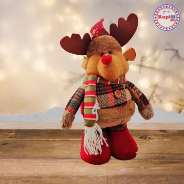 Коледен текстилен елен с разтягащи крака - jumbo-catalog.bg