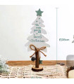Дървена декоративна елха, We wish you a Merry Christmas