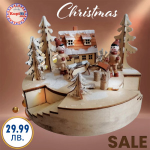 Дървена коледна украса за подарък - Изгодна цена | jumbo-catalog.bg