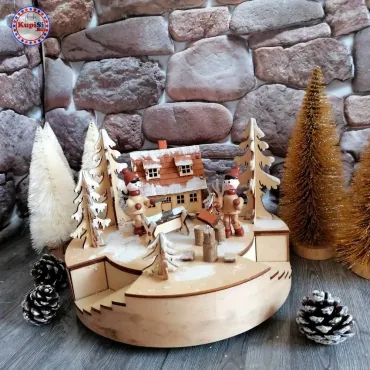 Дървена коледна украса за подарък - Изгодна цена | jumbo-catalog.bg