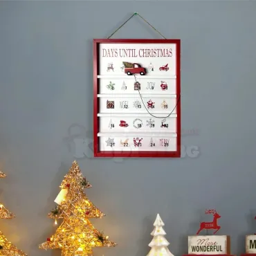 Дървен коледен календар – отброяване до Коледа | jumbo-catalog.bg